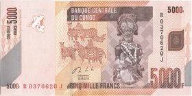 Congo 5000 Francs 2013

P# 102(b); 147x73mm; UNC