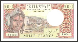 Djibouti 1000 Francs 1988 -2005

P# 37; № T.004 54455; UNC