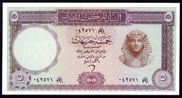 Egypt 5 Pounds 1965

P# 40; UNC