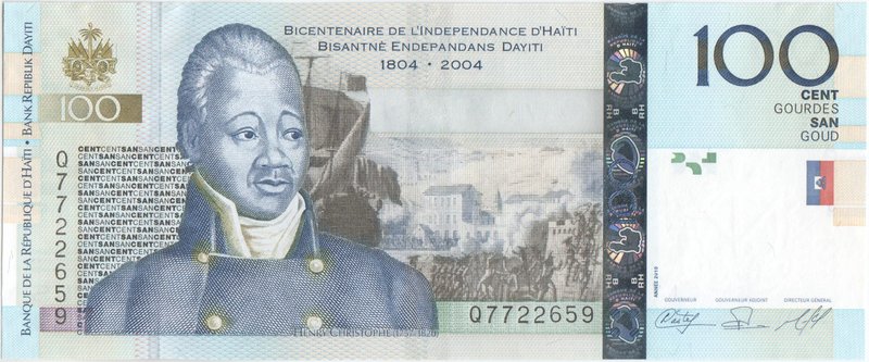 Haiti 100 Gourdes 2004

P# 275(a); 157x65mm; UNC