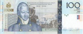 Haiti 100 Gourdes 2004

P# 275(a); 157x65mm; UNC