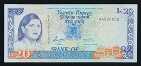 Mauritius 20 Rupees 1985 - 1991 (ND) UNC

P# 36; # AA 920652