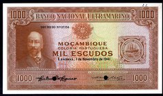 Mozambique 1000 Escudos 1941 SPECIMEN

P# 88; UNC