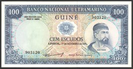 Portuguese Guinea 100 Escudos 1971

P# 45; № 903120; UNC; "Nuno Tristao"