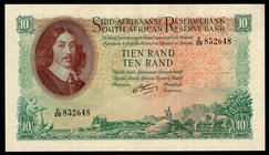 South Africa 10 Rand 1962 - 1965 RARE

P# 106b; aUNC; Signature 4; Large Banknote; RARE!
