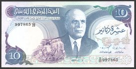 Tunisia 10 Dinars 1983

P# 80; № D25-997865; UNC