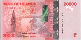 Uganda 20000 Shillings 2010

P# 53(a); 146x72mm; UNC