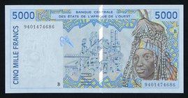 West African States 5000 Francs 1994 UNC

P# 213B; 9401474686