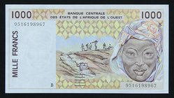 West African States 1000 Francs 1995 UNC

P# 211B; 9516198967