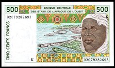 West African States 500 Francs 2002

P# 710Km; Senegal; VF