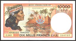 French Polynesia 10000 Francs 1985 VERY RARE

P# 4g; № C.002 250737; aUNC; VERY RARE!