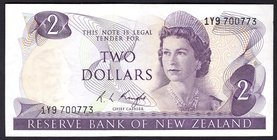 New Zealand 2 Dollars 1975 - 1977

P# 164c; VF