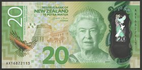New Zealand 20 Dollars 2016

P# 193; № AX 16822113; UNC; Polymer