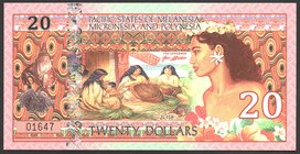 United States Pacific States 20 Dollars 2018

UNC; Pacific States of Melanesia, Micronesia & Polynesia