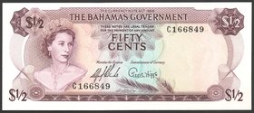 Bahamas 1/2 Dollars 1965

P# 17; № C166849; UNC