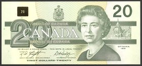 Canada 20 Dollars 1991

P# 97; № EWO 8220130; UNC