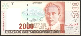 Costa Rica 2000 Colones 2005 Serie A

P# 265; № A 48504055; UNC