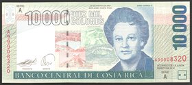 Costa Rica 10000 Colones 2007 Serie A RARE

P# 267; № A 99908320; UNC; RARE!