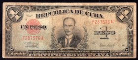 Cuba 1 Peso 1938

P# 69d; F
