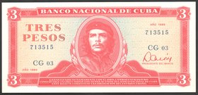 Cuba 3 Pesos 1985

№ 713515; UNC; "Ernesto Guevara"