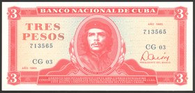 Cuba 3 Pesos 1985

UNC; "Che Guevara"