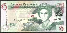 East Caribbean States 5 Dollars 2008

P# 47