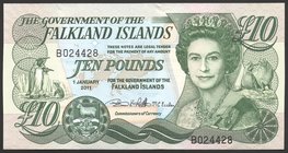 Falkland Islands 10 Pounds 2011

P# 18; № B024428; UNC