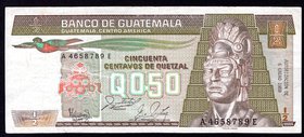 Guatemala 1/2 Quetzal 1988

P# 65; VF