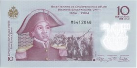 Haiti 10 Gourdes 2013 Polymer

P# 279; 131x65mm; UNC; Polymer