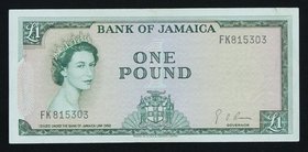 Jamaica 1 Pound 1960

P# 51Ce; # FK815303