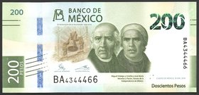 Mexico 200 Pesos 2019 Commemorative

P# New; UNC