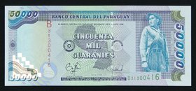 Paraguay 50000 Guaranies 1998 UNC

P# 218; # B31300416