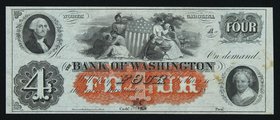 United States Bank of Washington Check 4 Dollars 1860 aUnc Rare

Not described