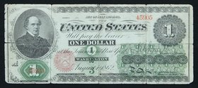 United States 1 Dollars 1862

P# 128; # 45905