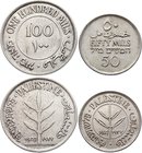 Palestine Lot of 2 Coins

50 & 100 Mils 1927; Silver