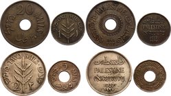 Palestine Lot of 4 Coins

1 Mil 1927, 5 Mils 1944, 2 Mils 1927, 20 Mils 1942