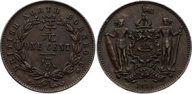 British North Borneo 1 Cent 1886 H

KM# 2; XF