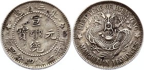 China - Manchuria 20 Cents 1908

Y# 213; Silver 5.30g