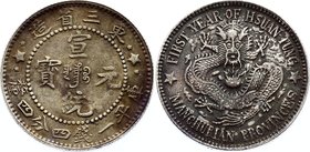 China - Manchuria 20 Cents 1908

Y# 213; Silver 5.16g; Nice Toning