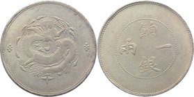 China - Sinkiang 1 Tael 1905

Y# 7; Silver 35,4g.; Rare
