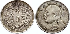 China 10 Cents 1914 (3)

Y# 326; Silver 2.57g; XF