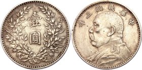 China 1 Dollar 1914 (3)

Y# 407; Silver 26.50g; Yuan Shikai (Fat Man Dollar)
