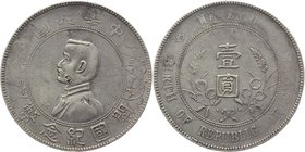 China 1 Dollar 1927

Y# 318a.1; Silver 26,8g.