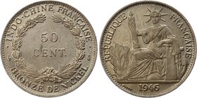 Indochina 50 Cents 1946

KM# 31; UNC
