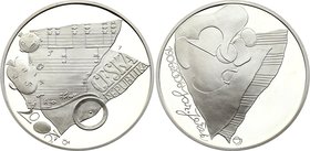 Czech Republic 200 Korun 2006

KM# 85; Silver Proof; Mintage 8,000; 100th Anniversary of the Birth of Composer Jaroslav Ježek