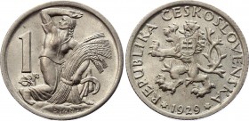 Czechoslovakia 1 Koruna 1929

KM# 4; BUNC, mint luster. Very rare in this grade.