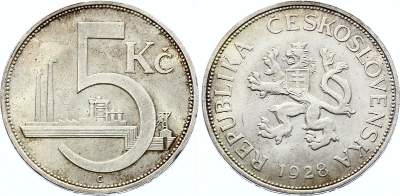 Czechoslovakia 5 Korun 1928

KM# 11; Silver; UNC