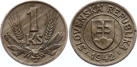 Slovakia 1 Koruna 1942

KM# 6