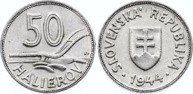 Slovakia 50 Halierov 1944

KM# 5a