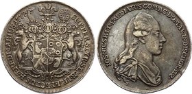 Austria 1/2 Thaler 1777 Joseph Nicholas

House of Habsburg / RDR Maria Theresa, Joseph Nicholas of Windisch-Graetz (1744 - 1802). Wien Mint. Silver,...